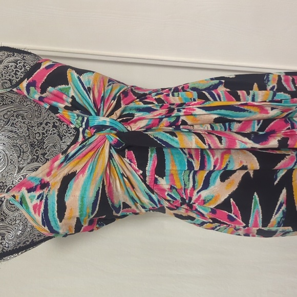 NWT Anthropologie abstract floral print dress - Picture 4 of 13